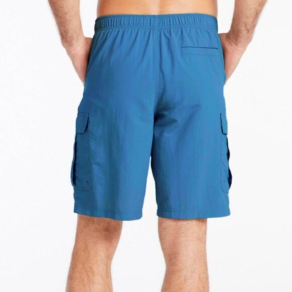 L.L. Bean Men's Classic Supplex Sport Shorts, Cargo, 10" Blue Size XL - Picture 2 of 7